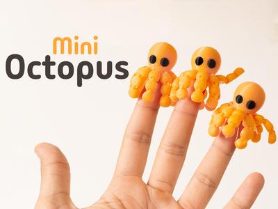 Mini Octopus – Articulated & Keychain