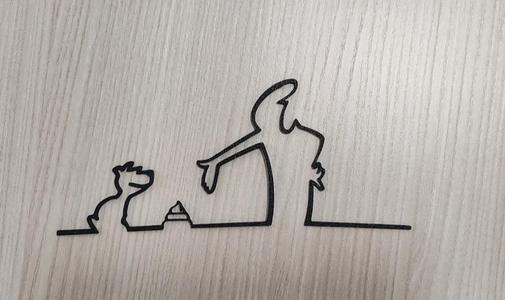 La linea - bad dog! - 2d wall art   