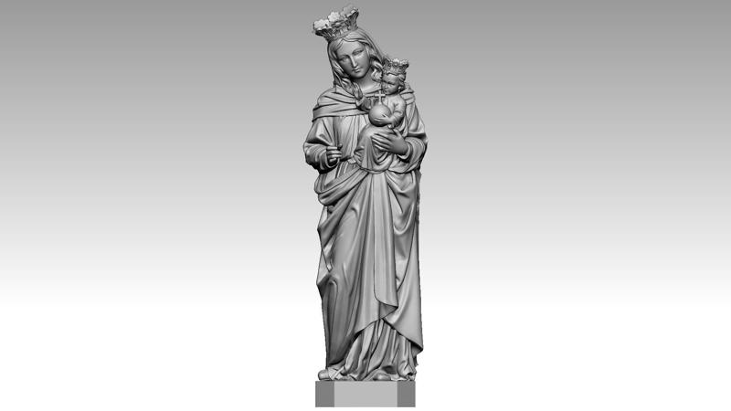 Virgin Mary Holding Baby Jesus