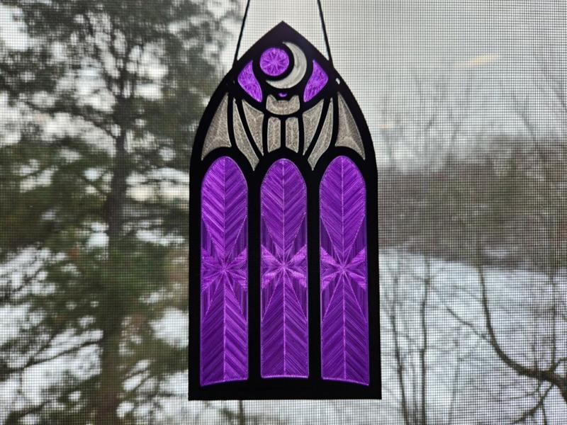 "Batty" Gothic Window Suncatcher