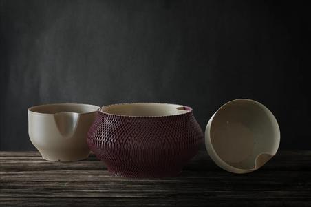 Modern Woven-Texture Plant Pot - Drainage Insert   