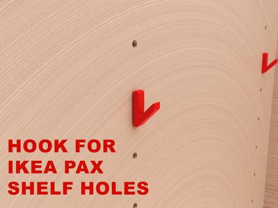 Hook for IKEA PAX Shelf Holes – Space-Saving Closet Organizer   