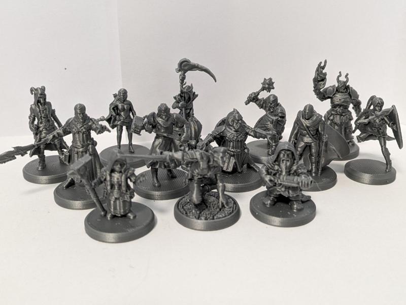 DnD Player Character pack4 miniatures
