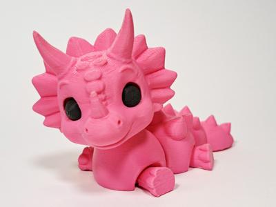 Articulated Triceratops Dinosaur-Dragon - (NO AMS)
