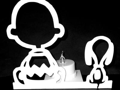 Snoopy Charlie Brown - friendship Love - Tealight