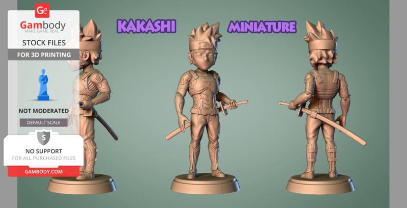 Kakashi with Cifi Gear Miniature - Mini FanArt