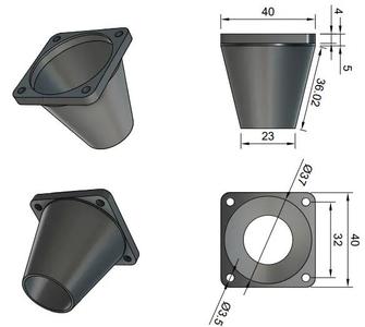 Server Fan 40x40mm Funnel   