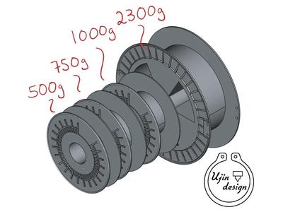 add:north spools CAD reference model   