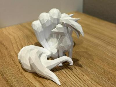 Low Poly Ninetales Pokemon