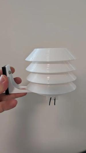 Weather station enclosure for RuuviTag   