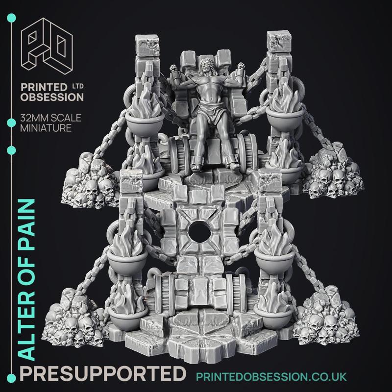 Corpses & Alter - 17 model pack - PRESUPPORTED Scenery - Hell hath no Fury - 32mm scale
