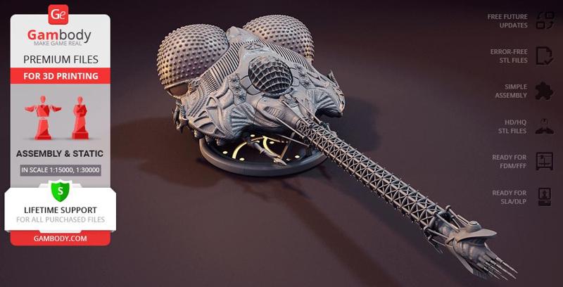 Lexx Ship 3D Printing Model | Assembly