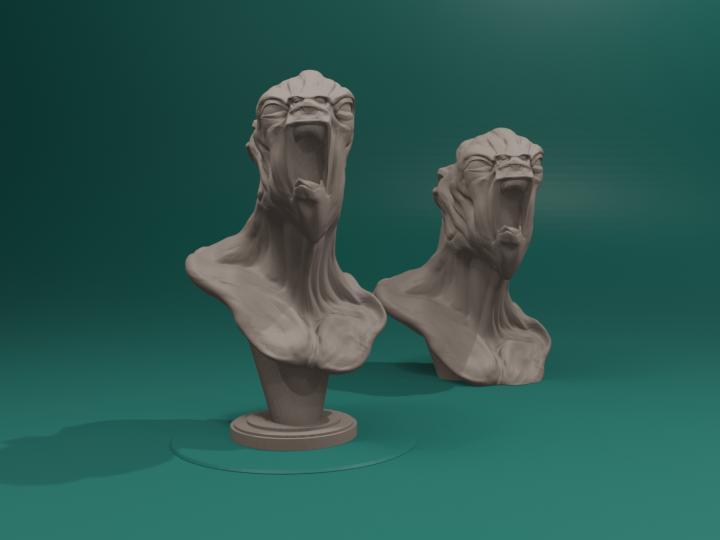 Merman Warior Bust - Various Scales