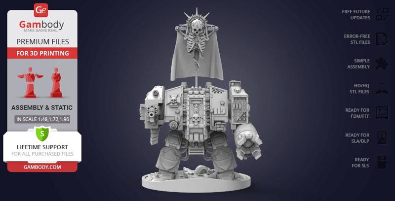 Dreadnought STL files for 3D Printing | Assembly Model