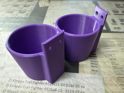 Wall cup holder (fits cups and cans)