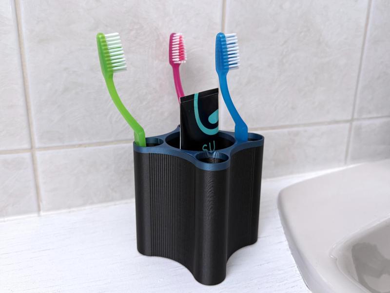 Toothbrush & Toothpaste Holder