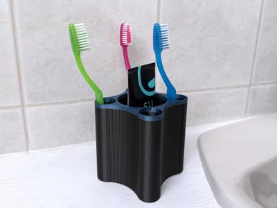 Toothbrush & Toothpaste Holder
