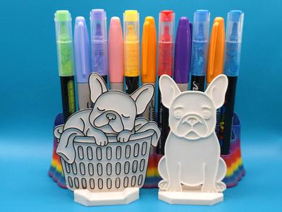 Cute French Bulldog Diy Coloring No Ams