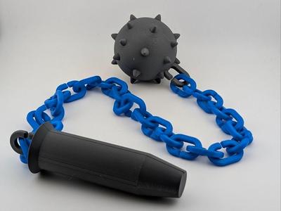 3D Printed Flail Toy–Modular Chain & strong Handle