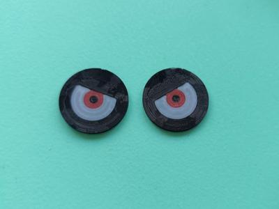 Red Eyes for Mask of Trailer Coupling WW2 Helmet