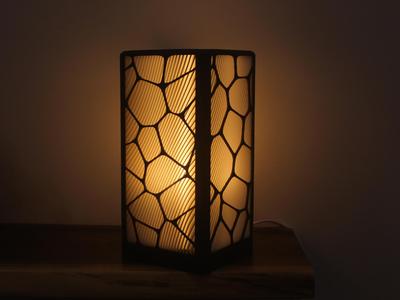 VoroGlow Wave lamp for bambu Led Lamp 001 (MH001)