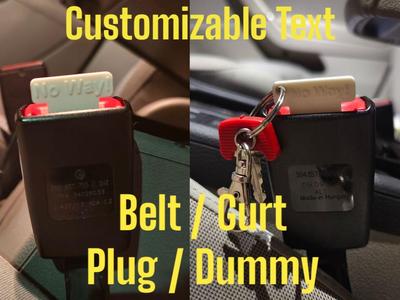 Version 2 Gurt / Belt - Dummy Customizable Text
