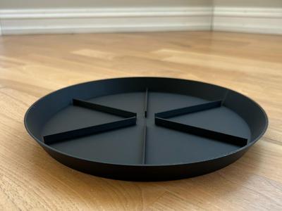 Plant Pot Saucer with Drainage Channels