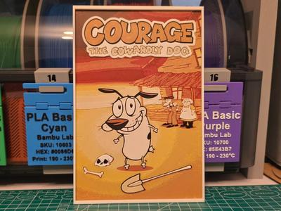 Courage the Cowardly Dog Poster - Hueforge Art