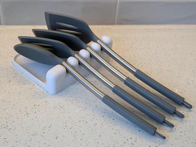 Kitchen counter utensil storage holder for cooking