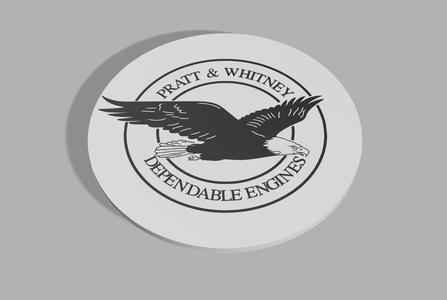 Pratt & Whitney Engines Logo - Coaster
