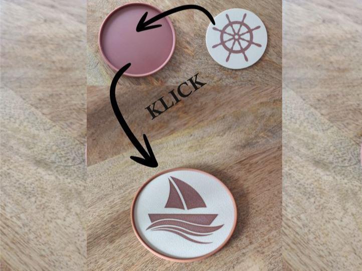 Maritime Coaster Sailboat with Click System