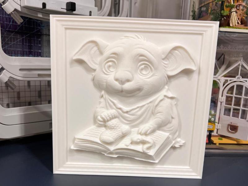 Guinea Pig Dobby 3D Relief (Harry Potter)