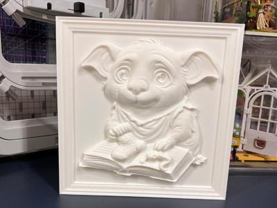Guinea Pig Dobby 3D Relief (Harry Potter)