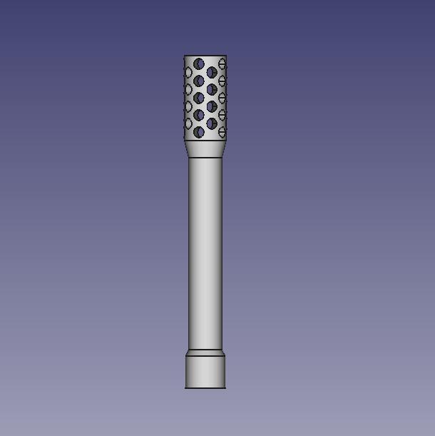 AK muzzle brake and extended barrel combo