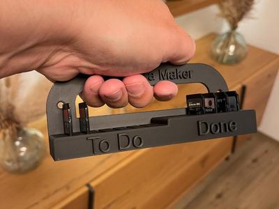 SD Card Workflow Holder: To Do / Done -with Handle