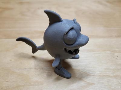 Tralalero Tralala cute mini Brainrot meme Model