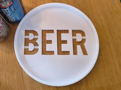 BEER Engraved Serving Tray – for Every Gatherin