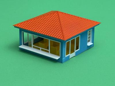 ICE CREAM SHOP HO SCALE