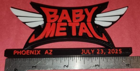 BABYMETAL Stand - New Logo - Multi Color Print Friendly - Detached Wings
