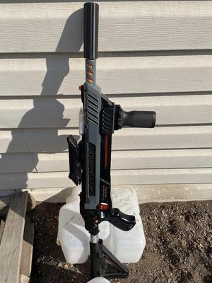 Railed Pump Grip for Bug-a-Salt Gun