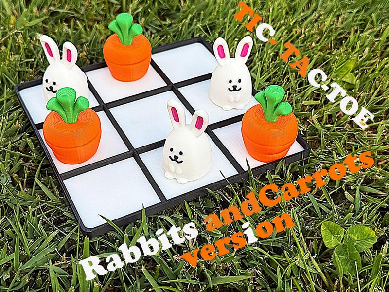 Tic-tac-toe of Rabbits and Carrots
