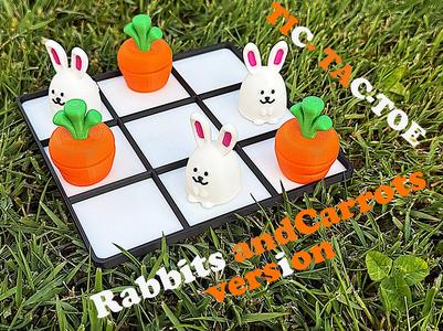 Tic-tac-toe of Rabbits and Carrots