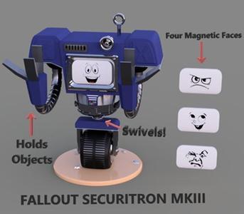 Fallout Securitron MkIII Swivel Magnetic Face Pen Holder_Antenna.stl