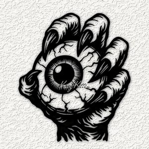 demon claws eye wall art home decor