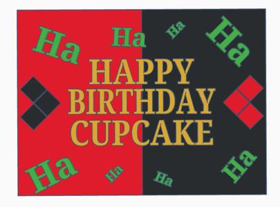 Birthday sign (Joker and Harley Quinn inspired)