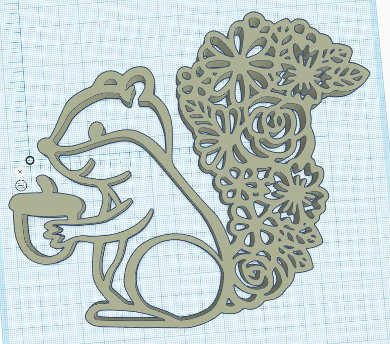 Squirrel with acorn