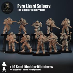 Modular Scout Pyro Lizard Snipers - Presupported 