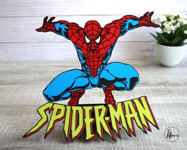 Spider-man logo wall art or stand (single and MMU)