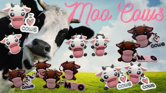 Moo Cow Keychain