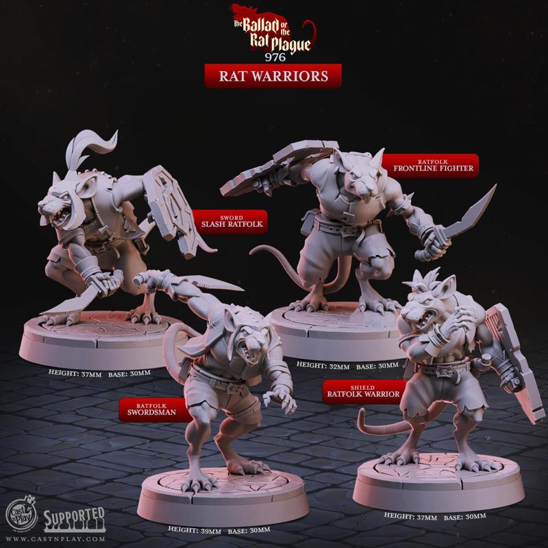 Rat Warriors (Pre-Supported) | Cast n Play
